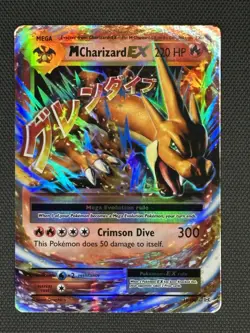 Pokemon TCG XY Evolutions 2016 M Charizard EX Holo Card 13/108 Ultra Rare - Image 1