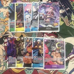 10 X SR One Piece TCG Card Bundle - Image 1