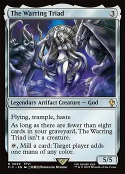x1 The Warring Triad R MTG Commander: Final Fantasy M/NM, English - Image 1