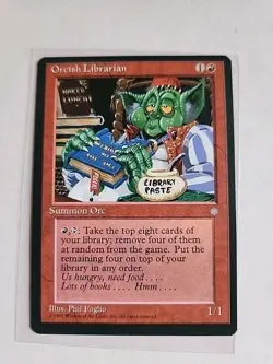 Orcish Librarian - Ice Age - MTG Magic - Rare - Red Creature - Image 1
