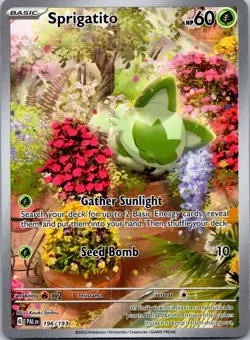 Sprigatito 196/193 Illustration Rare | Pokemon TCG PAL Paldea Evolved | NM - Image 1