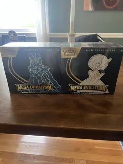 Pokemon TCG Mega Evolution ETBs - Lucario & Gardevoir Set Of 2 Factory Sealed. - Image 1
