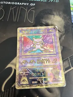 Vintage Ancient Mew Pokemon Movie 2000 Promo Holo Card Heavy Play Creased - Image 1