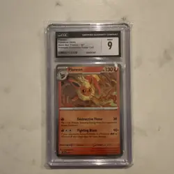 Flareon Black Star Promo 2025 Prismatic Evolutions Pokemon #167 CGC 9 MINT - Image 1