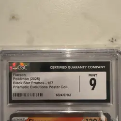 Flareon Black Star Promo 2025 Prismatic Evolutions Pokemon #167 CGC 9 MINT - Image 2