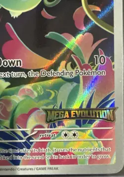Pokemon Bulbasaur IR Mega Evolution 133/132 English - NM+ STAMPED BOX TOPPER - Image 3
