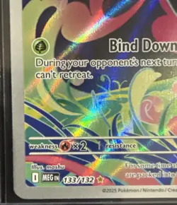 Pokemon Bulbasaur IR Mega Evolution 133/132 English - NM+ STAMPED BOX TOPPER - Image 4