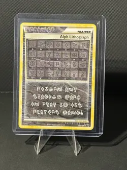 Pokemon Alph Lithograph Three Undaunted Rare Secret Trainer TCG LP - Image 1