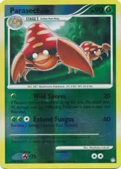 Pokemon - Parasect - 58/123 - Uncommon - Reverse Holo - Mysterious Treasures - N - Image 1