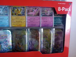 Pokemon TCG: Scarlet & Violet - Prismatic Evolutions 8 Pack Mini Tin Set Costco - Image 3