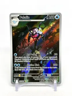 Pokemon TCG Paldean Fates AR SET Wugtrio + Palafin + Pawmi 224-226/091 NM 🇺🇸 - Image 4