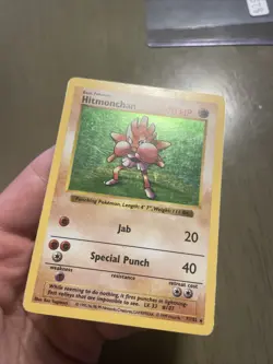 1999 Classic - Base Set Hitmonchan Shadowless Rare Holo #7 - Image 3