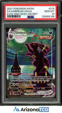 Pokemon 2021 Umbreon VMAX 215/203 Alt Art Evolving Skies GEM MINT PSA 10 - Image 1