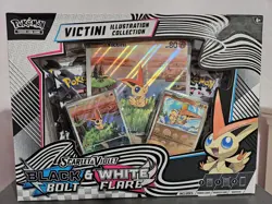 Pokemon Black Bolt & White Flare Unova Victini Illustration Collection Box - Image 1
