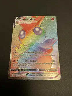Pokemon Victini VMAX 165/163 - Rainbow Rare Secret Full Art - Battle Styles - Image 1