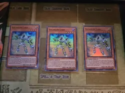 YUGIOH TCG 3X BALANCER LORD MYFI-EN047 SUPER 1ST EDITION NM - Image 1