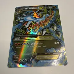 Mega Charizard EX Pokemon Card 108/106 Holo Rare Wild Blaze 2016 - Image 1