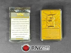Pokemon 1999 23k Gold Plated Trading Card Burger King Promo - Image 3
