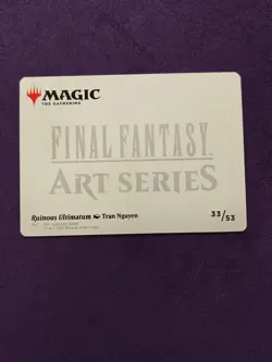 Ruinous Ultimatum Art Card, #33, Art Series: FINAL FANTASY, S - NM - Image 2
