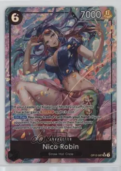 2025 One Piece Card Game: Legacy of the Master OP12 SR (Alt Art) Nico Robin - Image 1