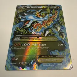 Mega Charizard EX Pokemon Card 108/106 Holo Rare Wild Blaze 2016 - Image 1