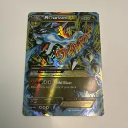 Mega Charizard EX Pokemon Card 108/106 Holo Rare Wild Blaze 2016 - Image 2