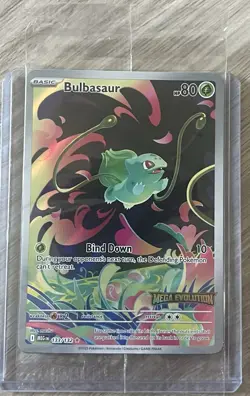 Pokemon Bulbasaur 133/132 Sealed And Stamped Mega Evolution Pokemon Promo Card - Image 1