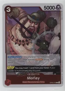 2023 One Piece Card Game: Awakening of the New Era OP05 R Morley #OP05-016 - Image 1
