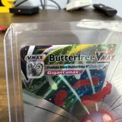 Pokemon TCG Butterfree VMAX Darkness Ablaze Holo Ultra Rare Card 002/189 - Image 2