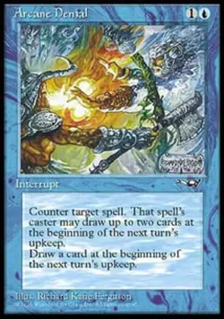 MTG English Arcane Denial (1) NM Normal Alliances - Image 1