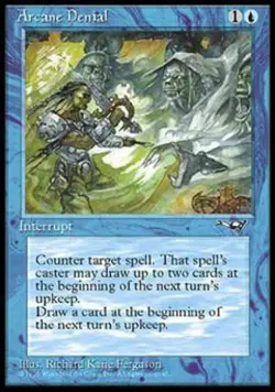 MTG English Arcane Denial (2) NM Normal Alliances - Image 1