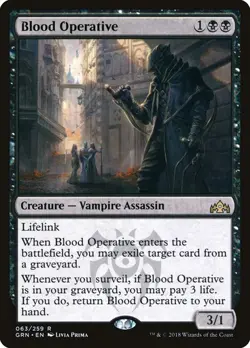 Blood Operative NM/M Guilds of Ravnica Black Vampire Assassin Mtg Magic English - Image 1