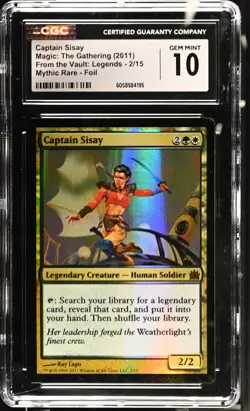 CAPTAIN SISAY From the Vault: Legends Foil Mythic CGC 10 MTG [Nostalgium] - Image 1