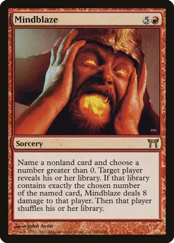 MINDBLAZE - Champions of Kamigawa - MTG Magic the Gathering Card - Rare - Image 1