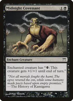 MIDNIGHT COVENANT - Champions of Kamigawa - MTG Magic the Gathering Card - Image 1