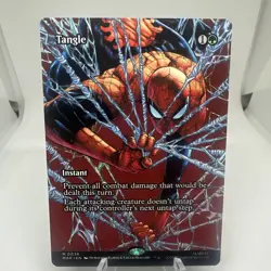 Tangle 0038 Regular Borderless Magic MTG Marvels Spider-Man - Image 1