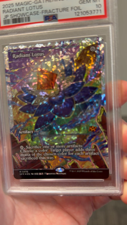 Radiant Lotus JP Showcase Fracture Foil MTG Aetherdrift PSA 10 Gem Mint #416 MT - Image 2
