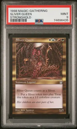 Magic the Gathering MTG Sliver Queen Stronghold PSA 9 Mint - Image 1