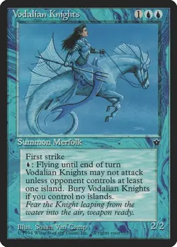 1x Vodalian Knights - LP - Fallen Empires - Magic The Gathering MTG - Image 1