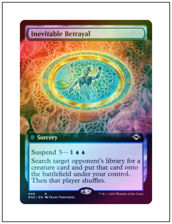 1x Inevitable Betrayal, Extended Art Foil, Modern Horizons 2, Magic MTG NM - Image 1