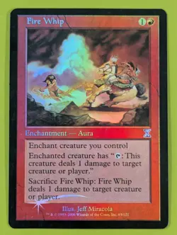 FOIL Fire Whip x1 Time Spiral "Timeshifted" 1x MTG Magic the Gathering - Image 1