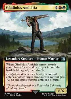 1x (489) Gladiolus Amicitia - EXTENDED ART MTG Final Fantasy NM Magic Regular - Image 1