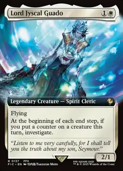 1x (137) Lord Jyscal Guado - EXTENDED ART MTG Commander Final Fantasy NM Magic R - Image 1