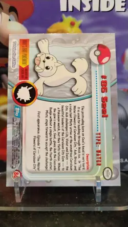 SEEL TV Animated Edition POKEMON Holo Foil 2000 Trading Card TOPPS #86 - Image 2