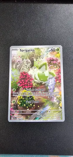 Pokemon TCG Paldea Evolved Sprigatito 196/193 Illustration Rare NM/Mint - Image 1