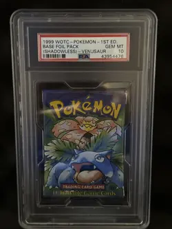 LOW POP 1/16 | 1999 Pokemon 1st Edition base set Venusaur pack PSA 10 OLDER CERT - Image 1