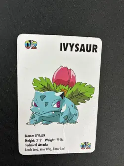 KFC Vintage 1998 Nintendo Pokemon Ivysaur Mini Card Gotta catch em all - Image 4
