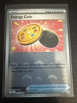 Pokemon TCG Energy Coin (Poke Ball Pattern) 081/086 Black Bolt - Image 1
