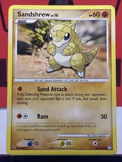 Sandshrew 96/123 Mysterious Treasures Pokemon TCG Regular Common 2007 LP - Image 3