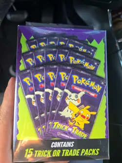 Pokemon Trick or Trade Booster Pack box 15 Packs 2025 Sealed Walgreens Exclusive - Image 1